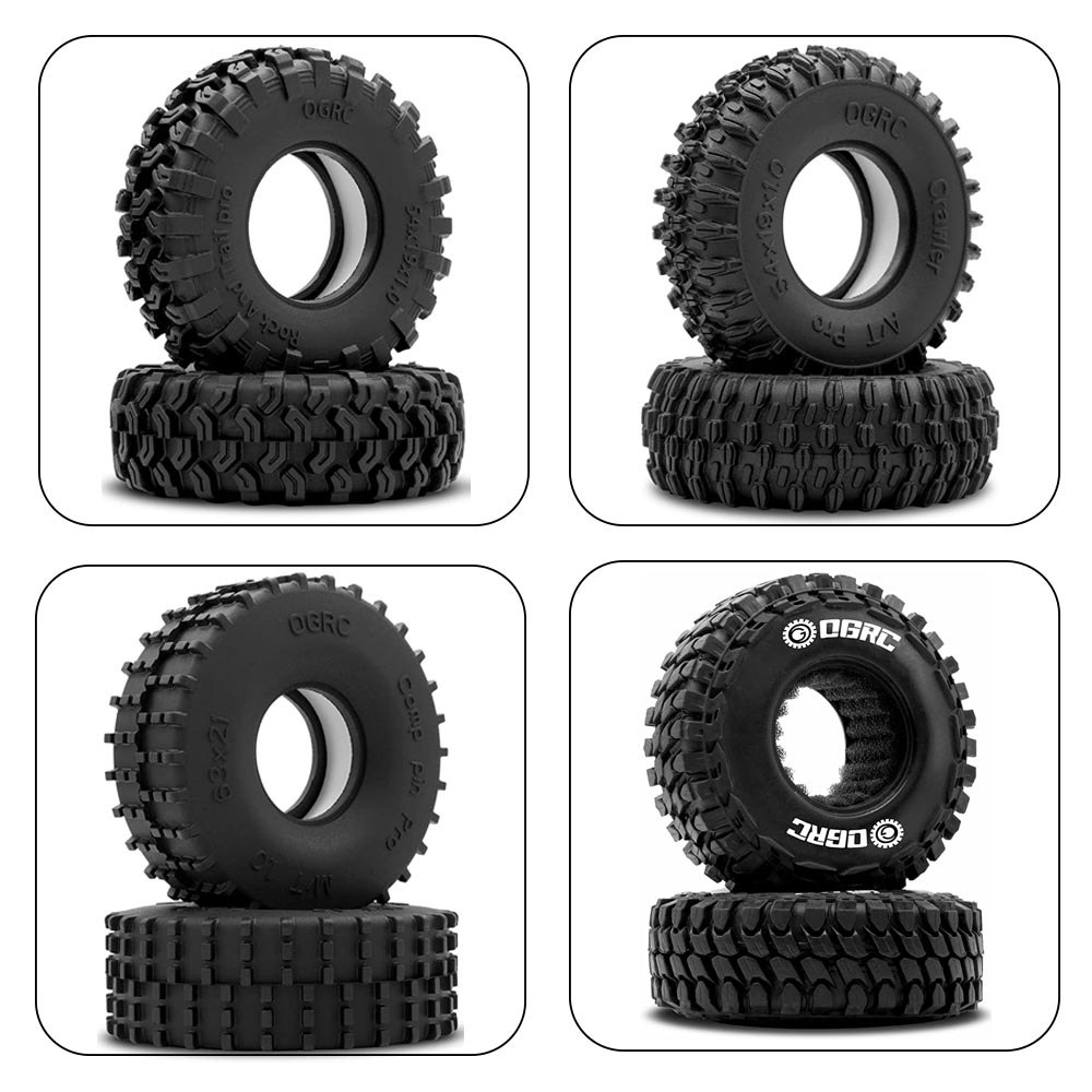 Rc Rock Crawler - Esilun-neumáticos de competición para coche teledirigido,