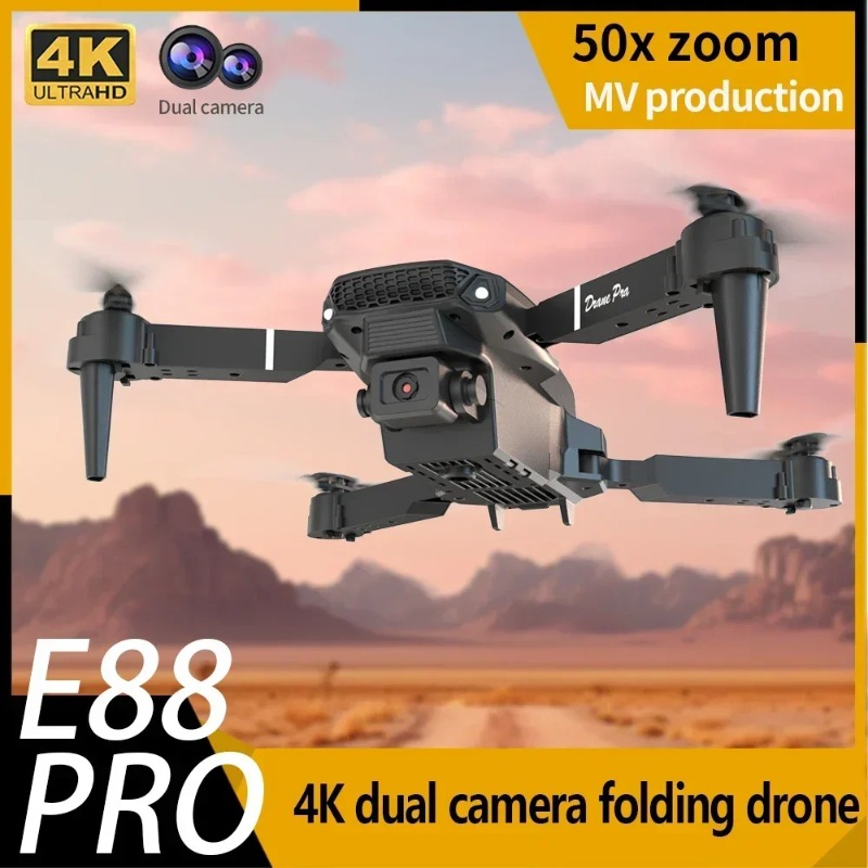 Rc Drone E88 - Mini Dron E88 con Cámara 4K