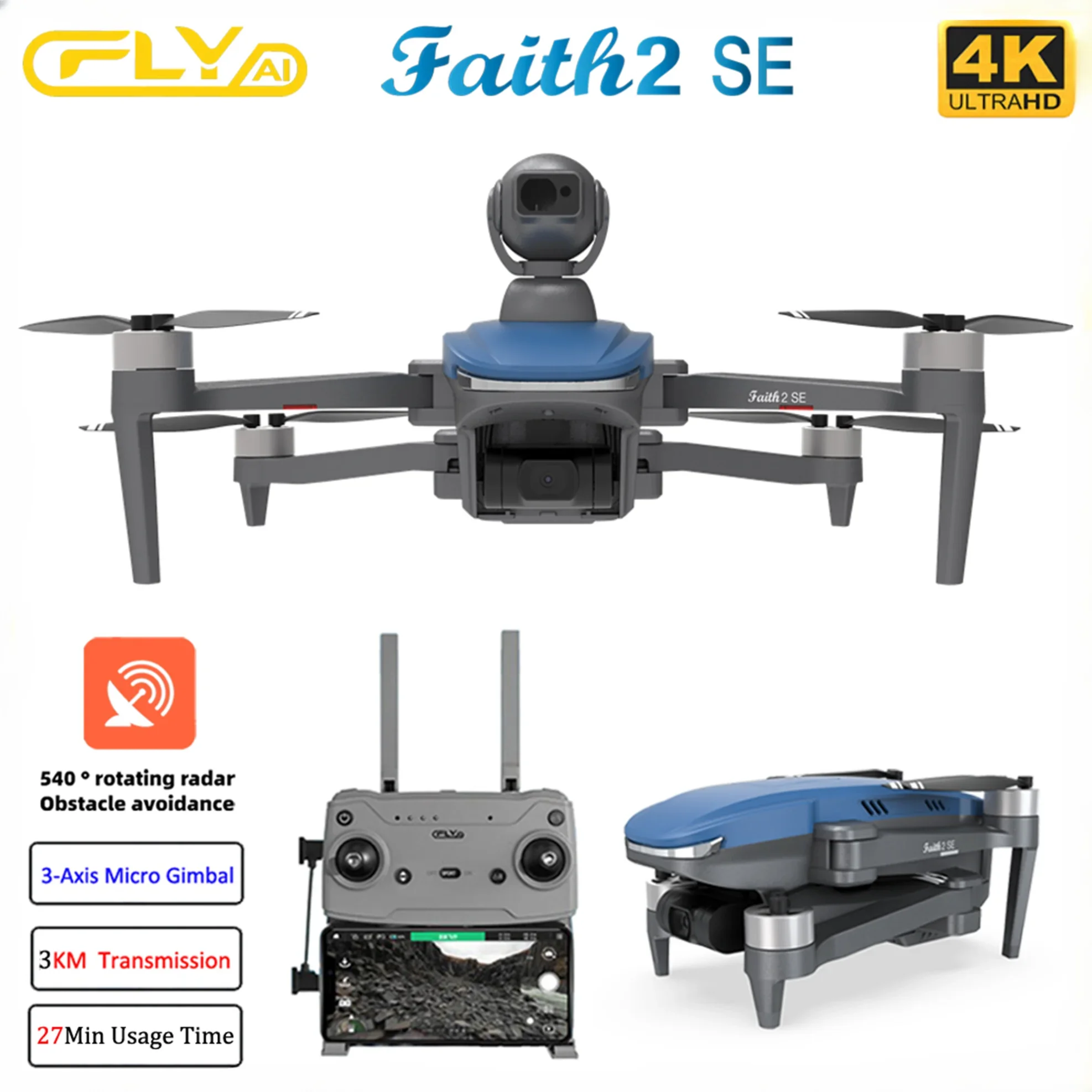 Drone Rc Fpv Manual - Fe 2 SE Con 540 °