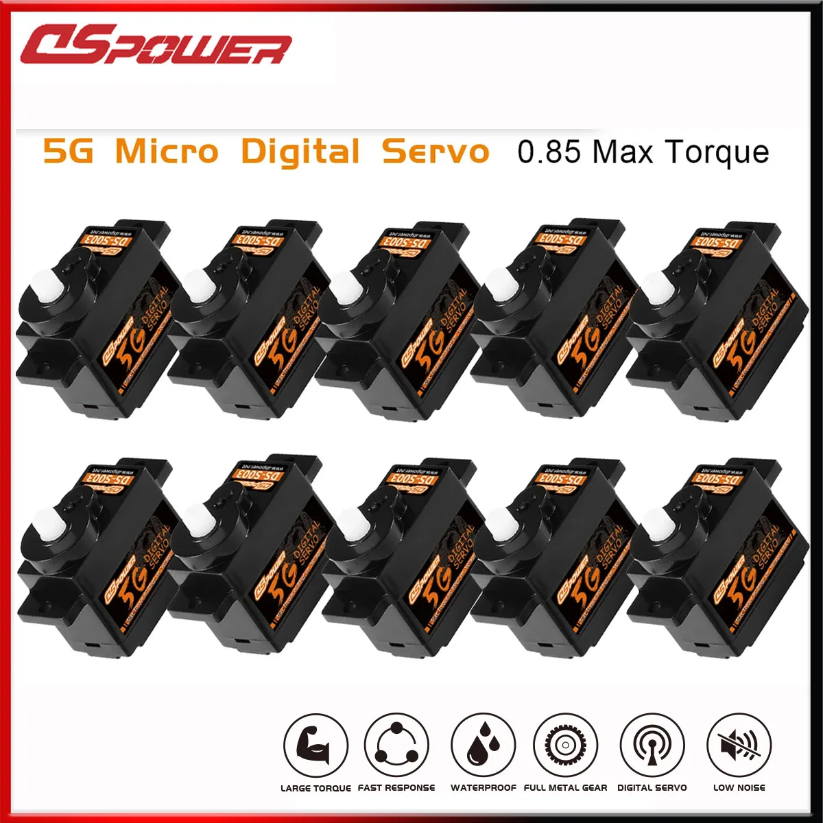 Drone Rc Parts - DSpower 1/5/10/20 piezas 5g Mini servomotor