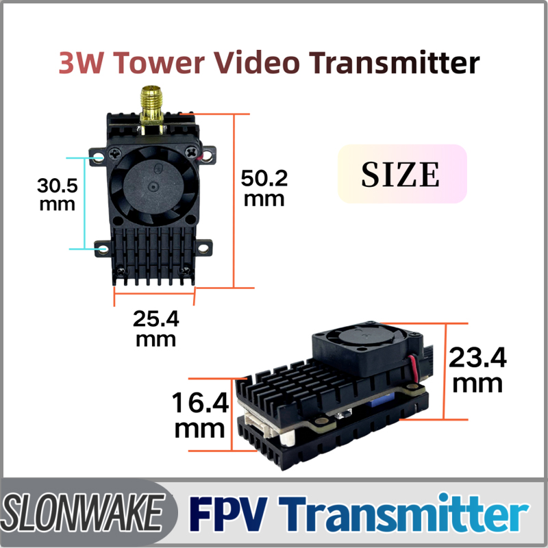 Rc Transmitter - SLONWAKE 5,8G 3000mW simulación VTX FPV