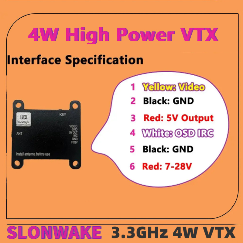 Transmisor de Video VTX SLONWA - Rc Transmitter reseña y precio