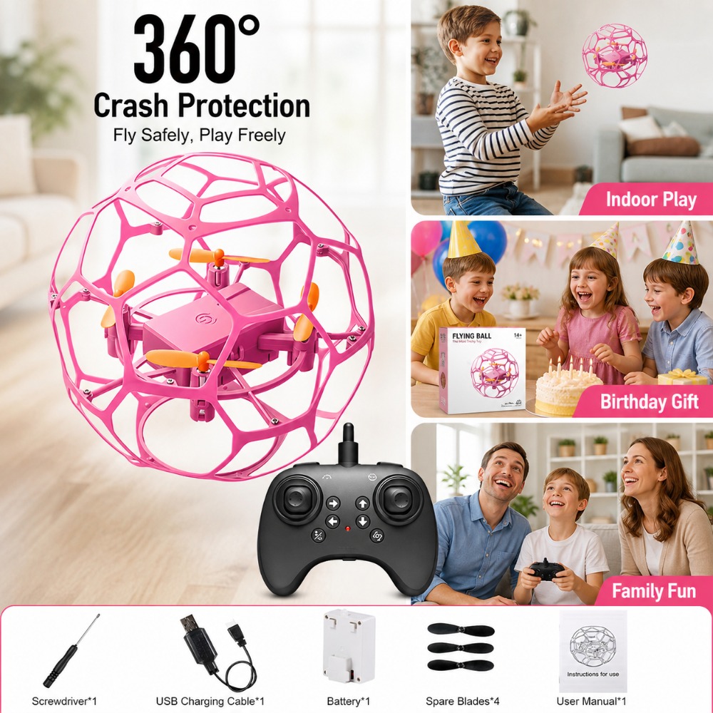 Dron RC con Forma de Balón de  - Drone Ball Rc reseña y precio