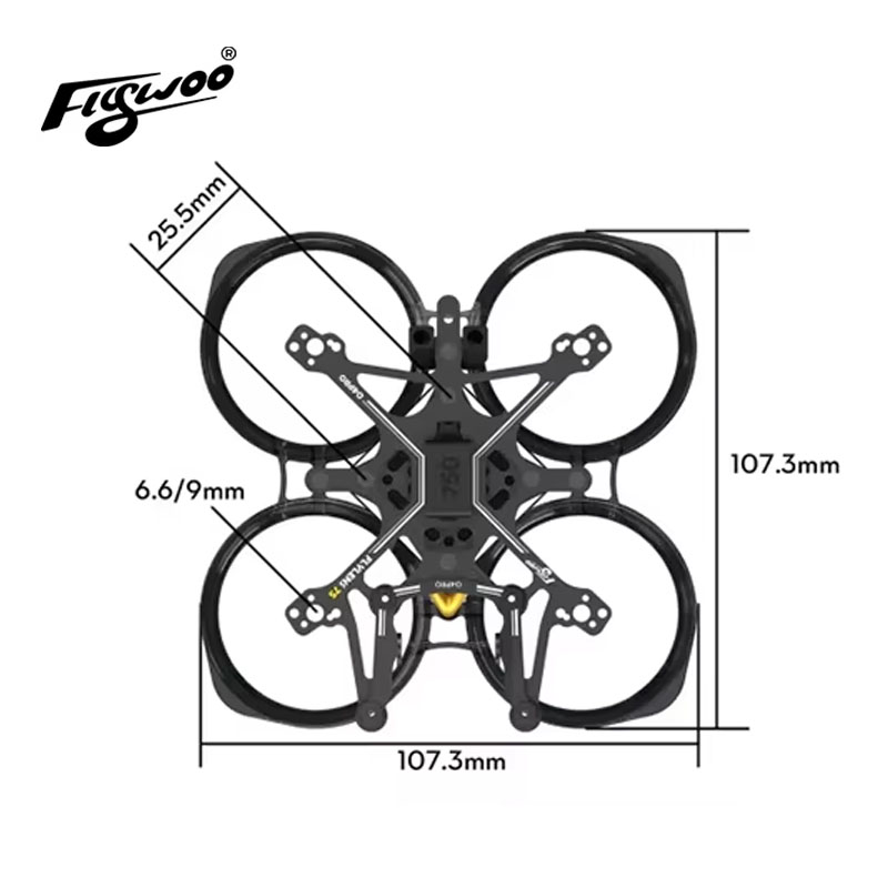 Kit de Marco Flywoo Flylens 75 - Quadcopter Frame reseña y precio