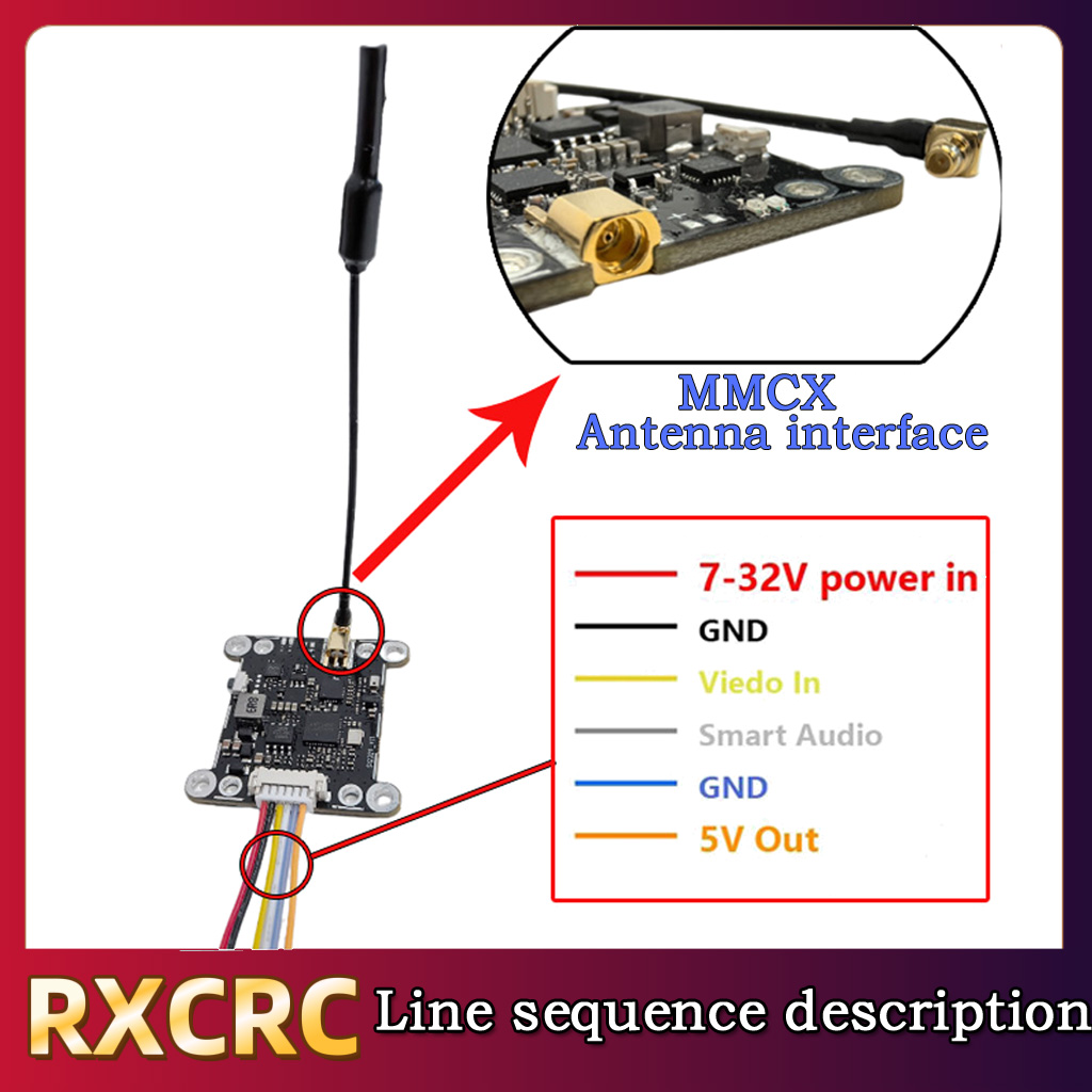 Módulo RXCRC 5.8G 48CH 1.6W VT - Drone Rc Camera reseña y precio