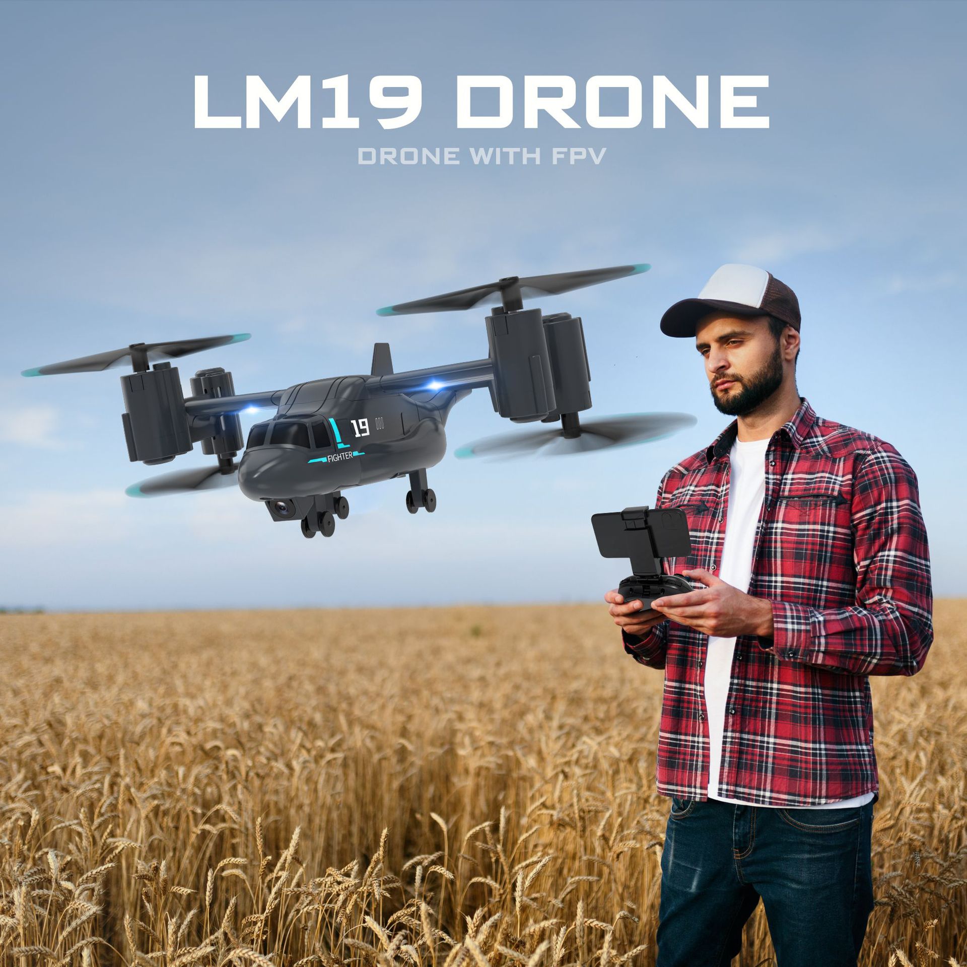 Helicóptero RC JJRC LM19 con c - Drone Rc Fpv Manual reseña y precio