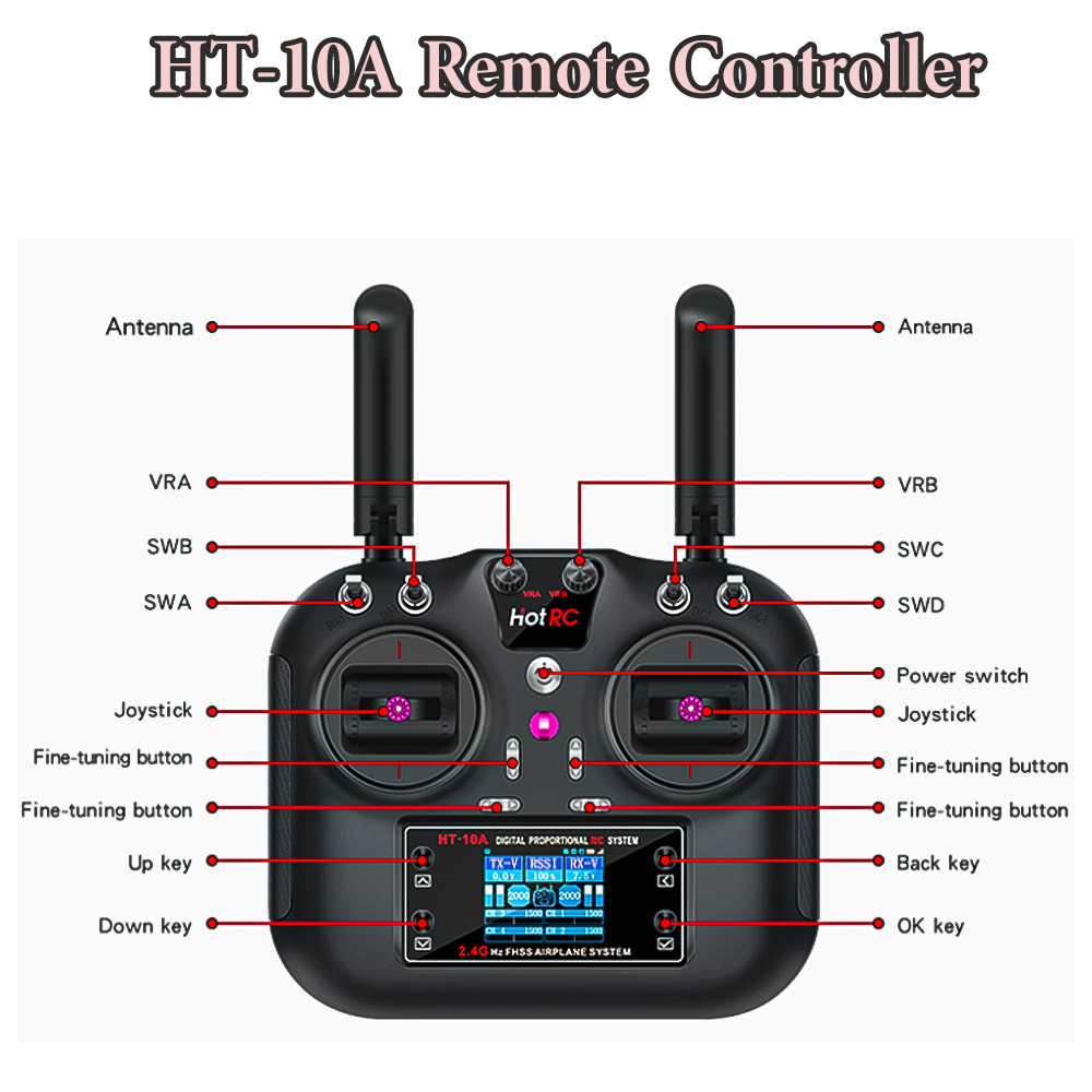 Control Remoto Hotrc Hot RC HT - Drone Rc Parts reseña y precio