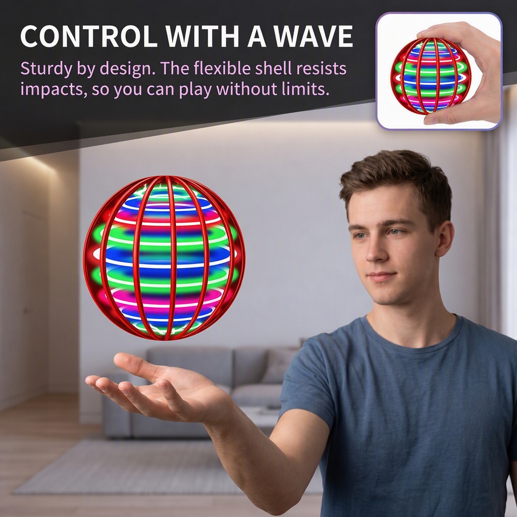 Bola Voladora con Luces LED de - Drone Ball Rc reseña y precio