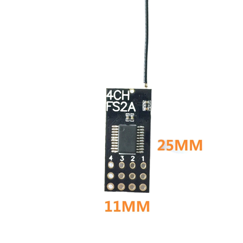 Receptor Flysky FS2A Mini 4CH  - Drone Helicopter Rc reseña y precio
