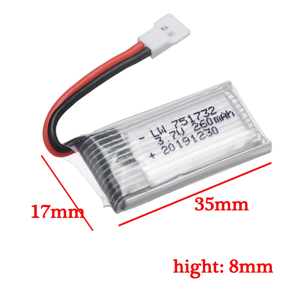 Batería lipo recargable de 3.7 - Drone F22 Rc reseña y precio