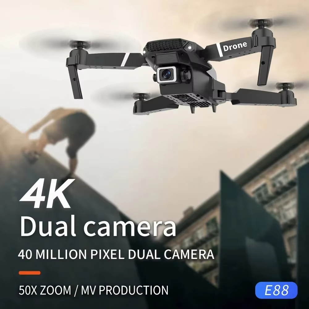 Dron Profesional 2026 6K Gran  - Rc Drone E88 reseña y precio