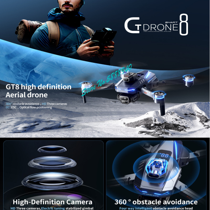 Dron RC con tres cámaras, WIFI - Drone Rc Fpv Manual reseña y precio