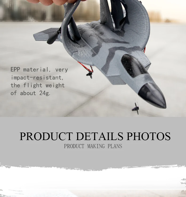 Avión de Juguete de Espuma RC  - Drone F22 Rc reseña y precio