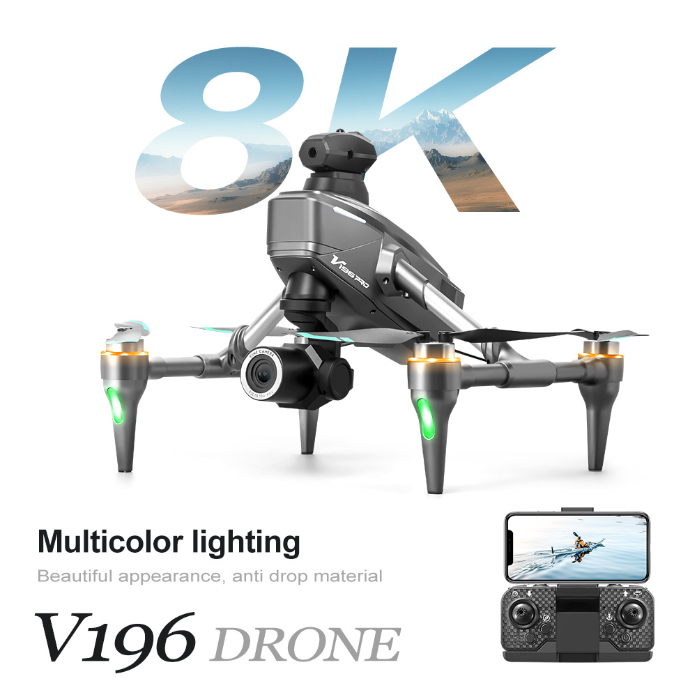 Nuevo Dron V196 2024, 8K Profe - Drone V196 Rc reseña y precio