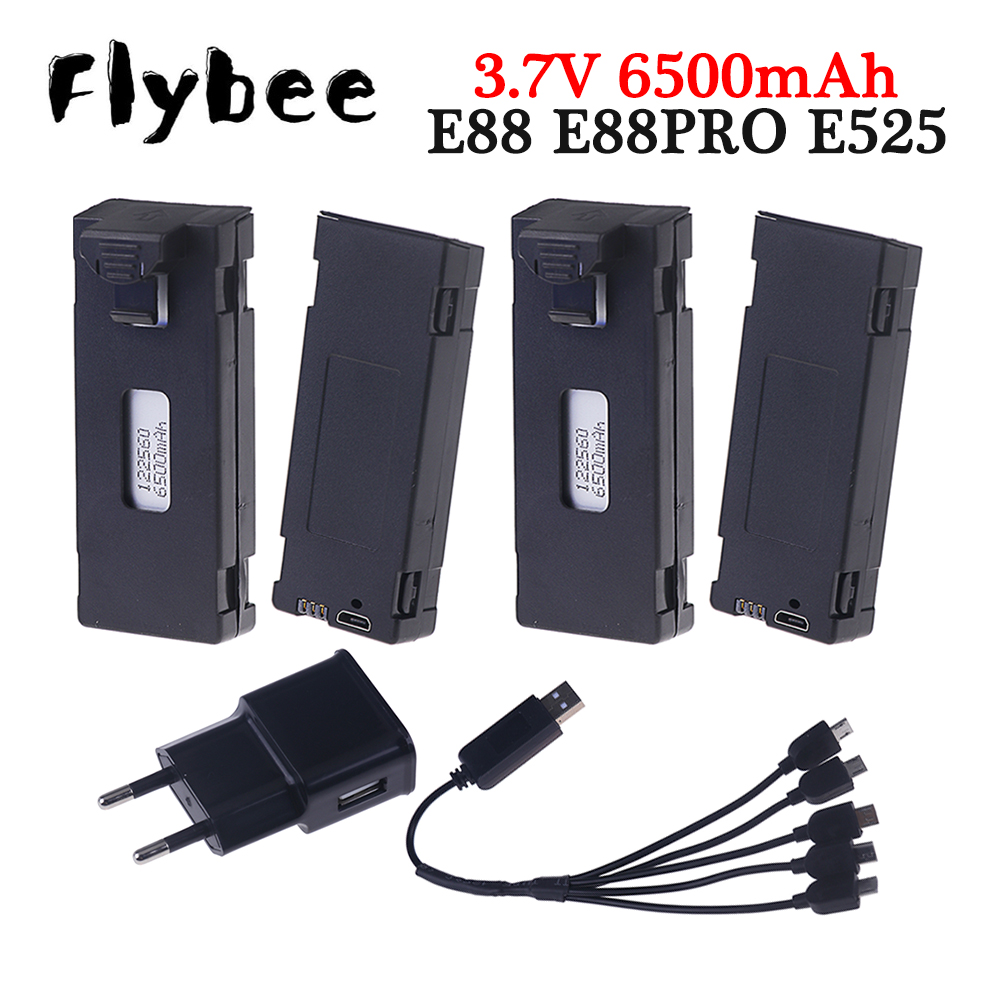 Batería recargable de 3,7 V y  - Rc Drone E88 reseña y precio